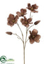 Silk Plants Direct Magnolia Spray - Chocolate - Pack of 12