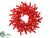 Eucalyptus Wreath - Red Glittered - Pack of 2