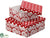 Merry Christmas Gift Box - Red White - Pack of 2