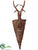 Reindeer Wall Hanging Basket - Brown Ice - Pack of 2