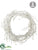 Beaded Ice Pencil Cactus Hanging Wreath - White Clear - Pack of 2