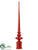 Finial - Red - Pack of 3