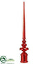 Silk Plants Direct Finial - Red - Pack of 3