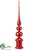 Finial - Red - Pack of 1