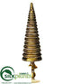 Silk Plants Direct Finial Tree - Gold Antique - Pack of 6