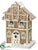 Gingerbread House - White Brown - Pack of 1