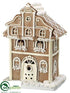 Silk Plants Direct Gingerbread House - White Brown - Pack of 1