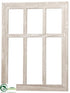 Silk Plants Direct Wood Window - Whitewashed - Pack of 12