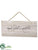 Merry Christmas Hanging Sign - Whitewashed - Pack of 12