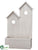 Wood House - Whitewashed - Pack of 4