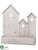 Wood House - Whitewashed - Pack of 2