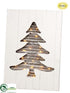 Silk Plants Direct Christmas Tree Wall DÃ©cor - Whitewashed - Pack of 4