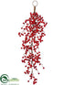 Silk Plants Direct Berry Door Swag - Red - Pack of 4