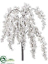 Silk Plants Direct Berry Bush - White - Pack of 6