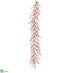 Silk Plants Direct Berry Garland - Red - Pack of 6