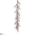 Silk Plants Direct Iced Berry Garland - Red Clear - Pack of 2