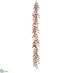 Silk Plants Direct Iced Rosehip Garland - Red - Pack of 4