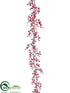 Silk Plants Direct Berry Garland - Red - Pack of 6