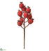 Silk Plants Direct Beaded Rosehip Pick - Red - Pack of 24