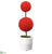 Berry Double-Ball Topiary - Red - Pack of 2