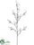 Berry Twig Branch - Silver - Pack of 12
