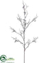 Silk Plants Direct Berry Twig Branch - Silver - Pack of 12