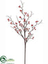 Silk Plants Direct Berry Spray - Red - Pack of 6