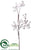 Snow Rose Hip Spray - Snow - Pack of 6