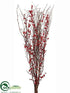 Silk Plants Direct Berry Twig Bundle - Red - Pack of 4