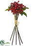 Silk Plants Direct Berry Bundle - Red - Pack of 24