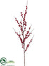 Silk Plants Direct Berry Spray - Red - Pack of 24