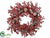 Berry, Pine Cone Wreath - Red - Pack of 1