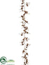 Silk Plants Direct Pine Cone Garland - Brown Gold - Pack of 6