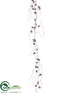 Silk Plants Direct Plastic Pine Cone Garland - Brown - Pack of 24