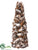 Pine Cone, Pod Cone Topiary - Brown Snow - Pack of 4