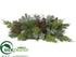 Silk Plants Direct Succulent, Pine Cone, Pine - Green Gray - Pack of 2