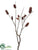 Pine Cone Spray - Brown - Pack of 12