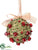 Leaf Ball - Green Red - Pack of 12