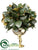 Magnolia Leaf Ball - Green - Pack of 2