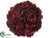 Rose Ball - Burgundy - Pack of 6