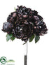 Silk Plants Direct Diamond Peony Bouquet - Pewter Black - Pack of 4