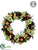 Amaryllis, Apple, Juniper Wreath - Green Red - Pack of 1