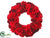 Velvet Rose, Dahlia Wreath - Burgundy Red - Pack of 1