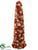 Glitter Rose Cone Topiary - Talisman Apricot - Pack of 1