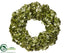 Silk Plants Direct Glitter Metallic Hydrangea Wreath - Green - Pack of 1