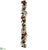 Berry, Pine Cone Garland With Plaid Bow - Red Green - Pack of 2