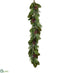 Silk Plants Direct Pine Cone, Cedar, Pine Garland - Green Brown - Pack of 2