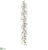 Ornament Ball, Twig Garland - Silver - Pack of 2