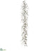 Silk Plants Direct Ornament Ball, Twig Garland - Silver - Pack of 2