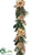 Poinsettia, Twig, Pine Garland - Gold Green - Pack of 2